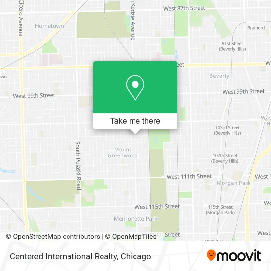 Centered International Realty map