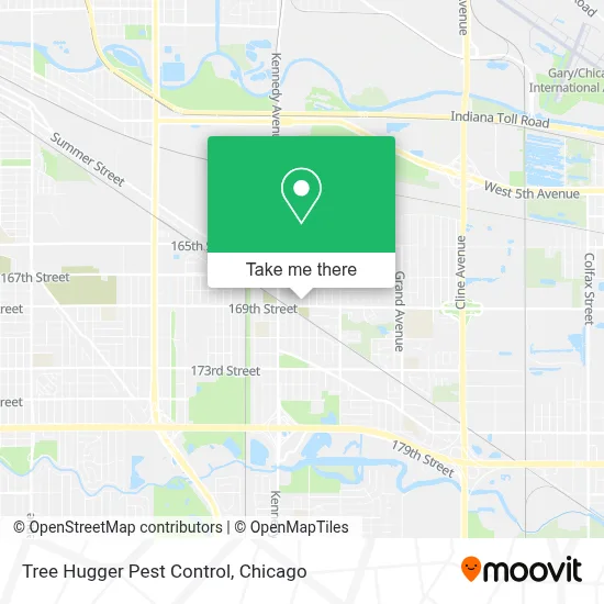 Tree Hugger Pest Control map