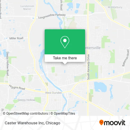 Caster Warehouse Inc map
