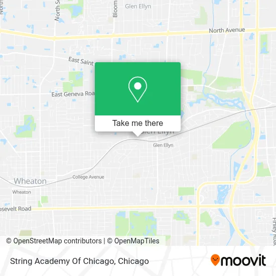 String Academy Of Chicago map