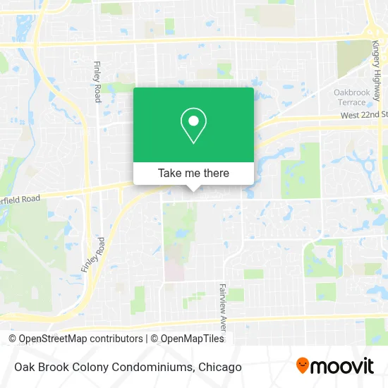 Oak Brook Colony Condominiums map