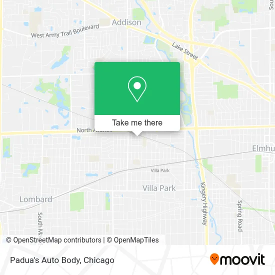 Padua's Auto Body map