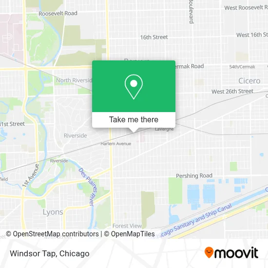 Windsor Tap map