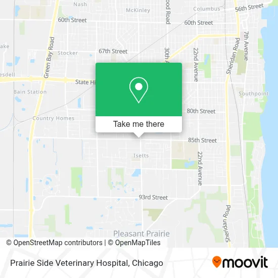 Prairie Side Veterinary Hospital map
