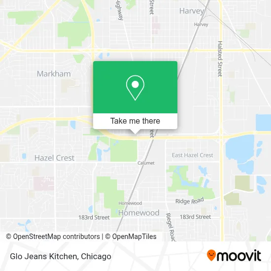 Glo Jeans Kitchen map