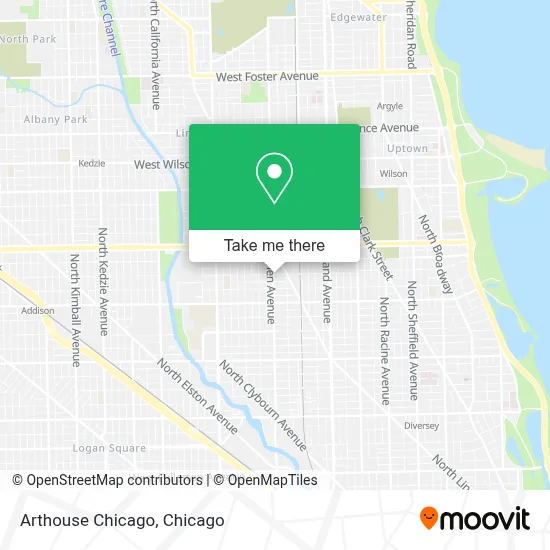 Arthouse Chicago map