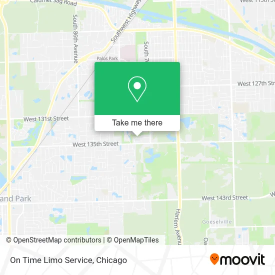 On Time Limo Service map