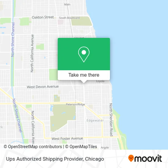 Ups Authorized Shipping Provider map