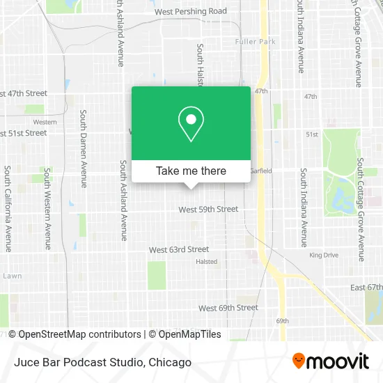 Juce Bar Podcast Studio map