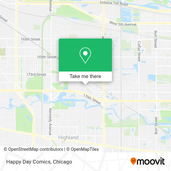 Happy Day Comics map