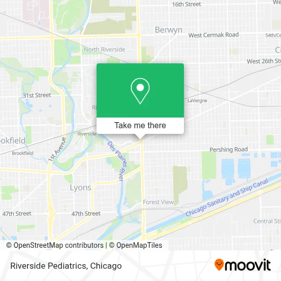 Riverside Pediatrics map
