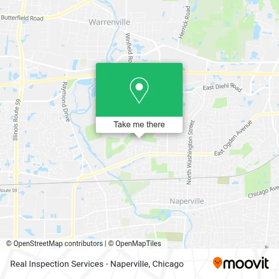 Real Inspection Services - Naperville map