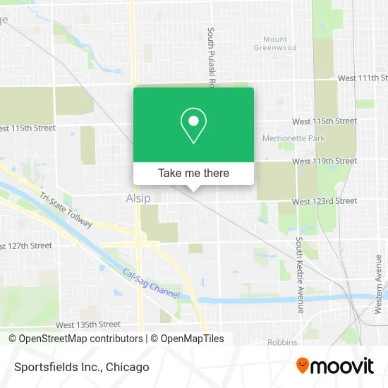 Sportsfields Inc. map