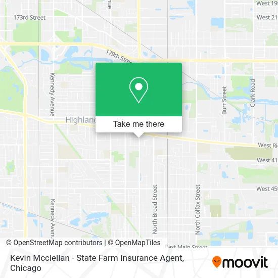 Kevin Mcclellan - State Farm Insurance Agent map