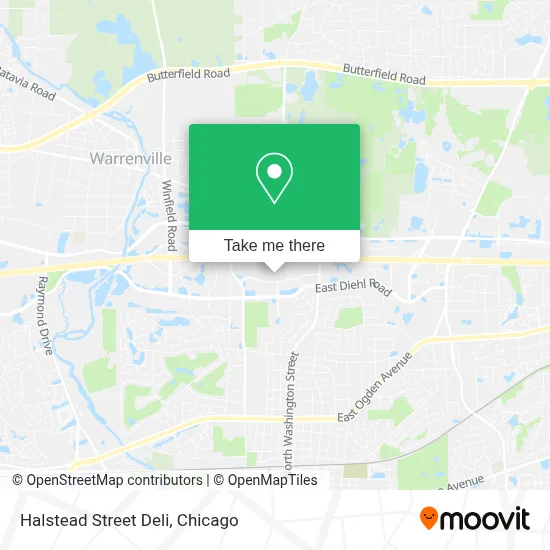 Halstead Street Deli map