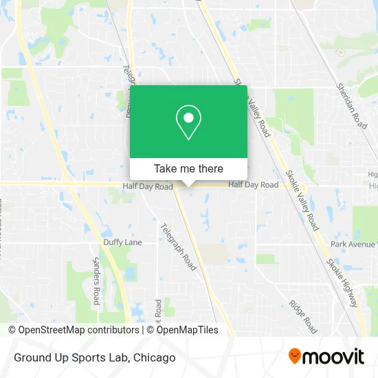Ground Up Sports Lab map