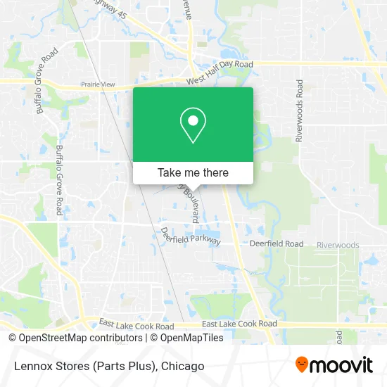 Lennox Stores (Parts Plus) map