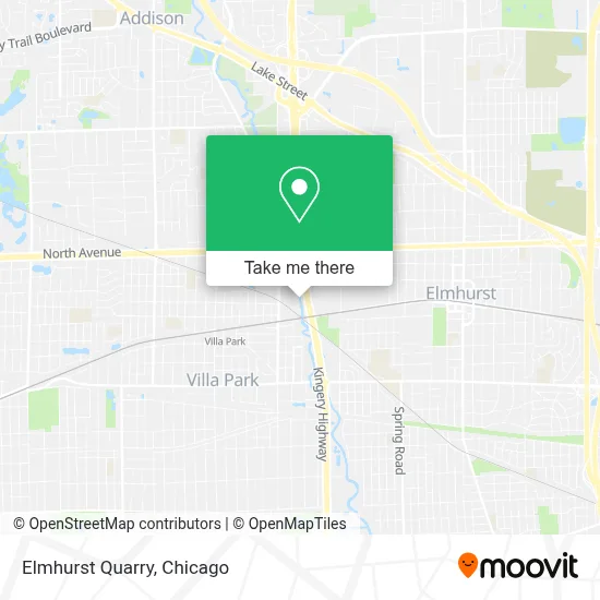 Elmhurst Quarry map