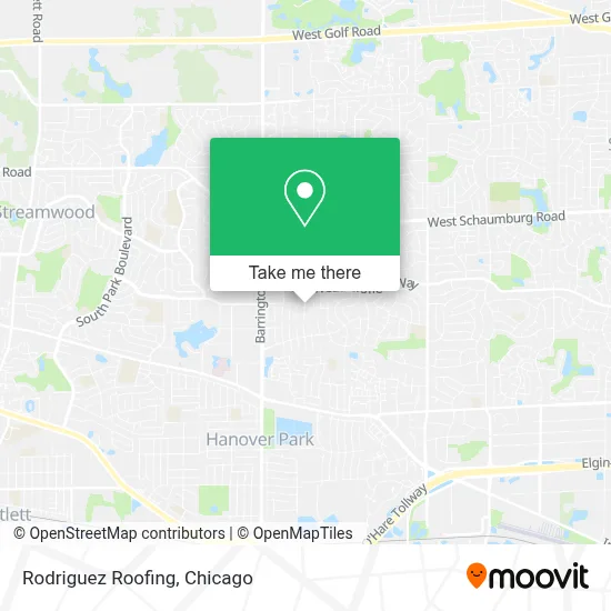 Rodriguez Roofing map