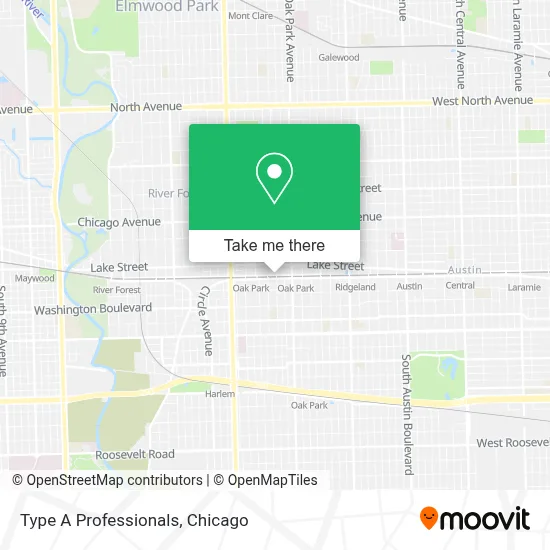 Type A Professionals map