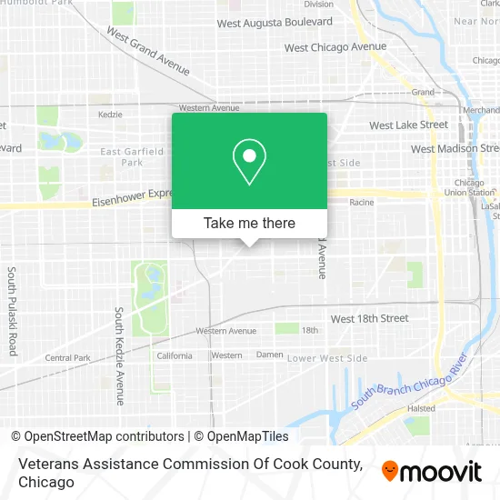 Veterans Assistance Commission Of Cook County map