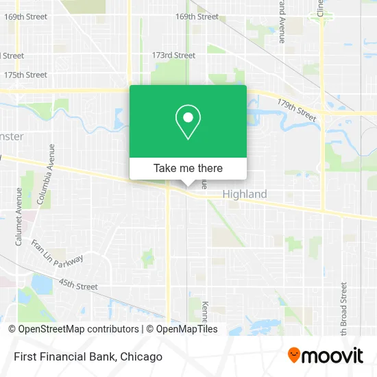 First Financial Bank map