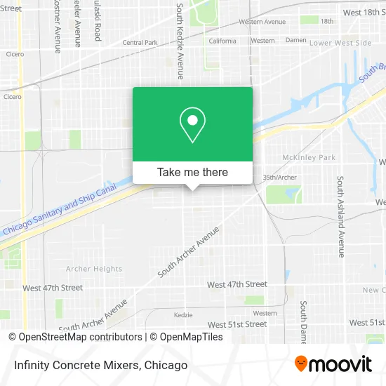Infinity Concrete Mixers map