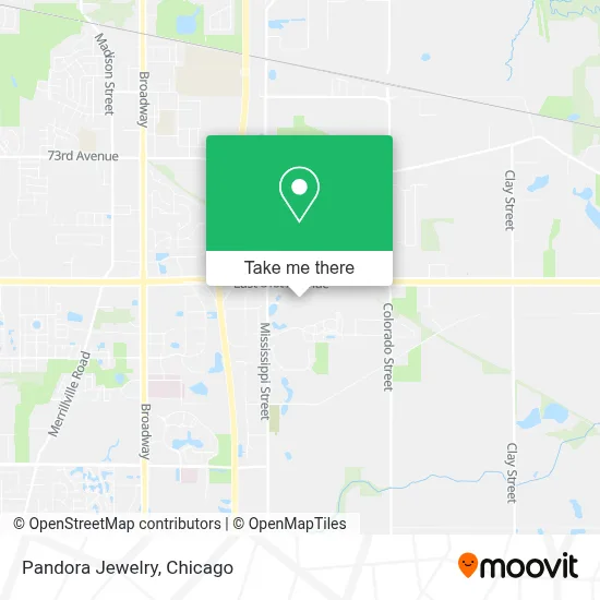 Pandora Jewelry map