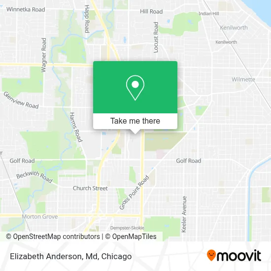 Elizabeth Anderson, Md map