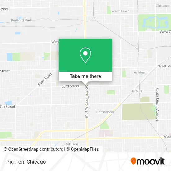 Pig Iron map