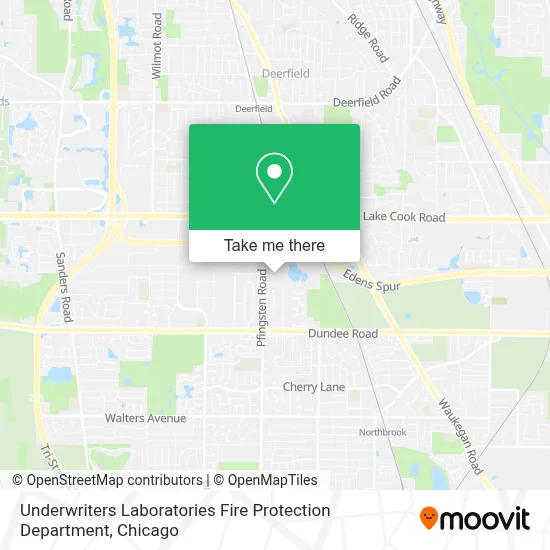 Underwriters Laboratories Fire Protection Department map
