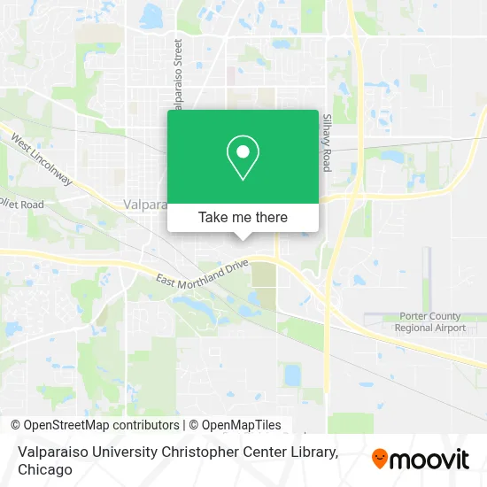 Valparaiso University Christopher Center Library map