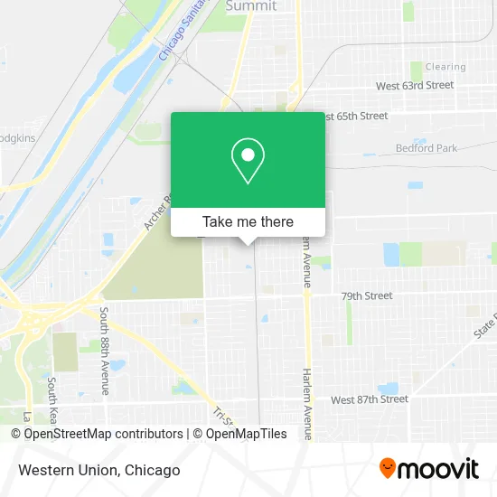 Western Union map
