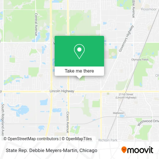 State Rep. Debbie Meyers-Martin map