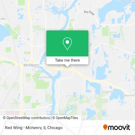 Red Wing - Mchenry, Il map