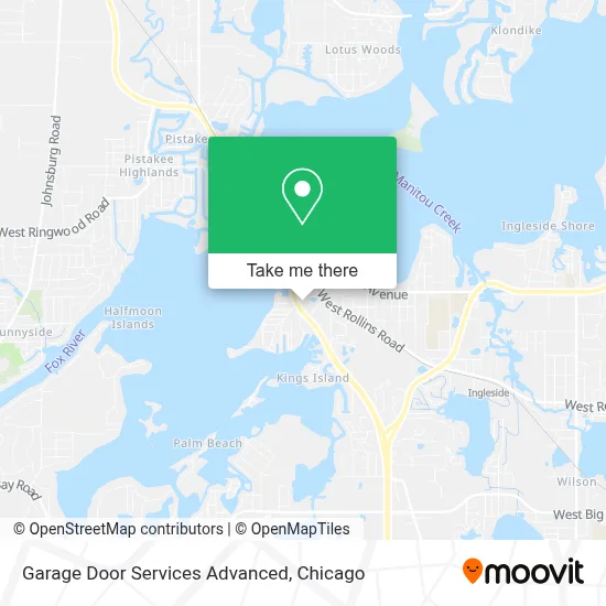 Garage Door Services Advanced map