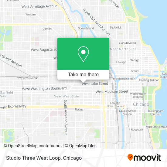 Studio Three West Loop map