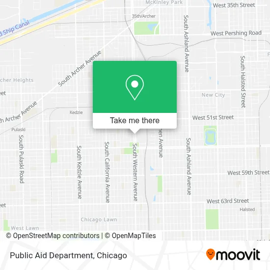 Public Aid Department map