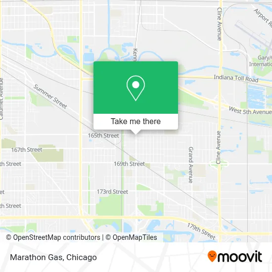 Marathon Gas map
