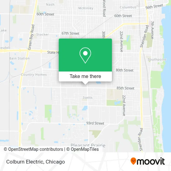 Colburn Electric map