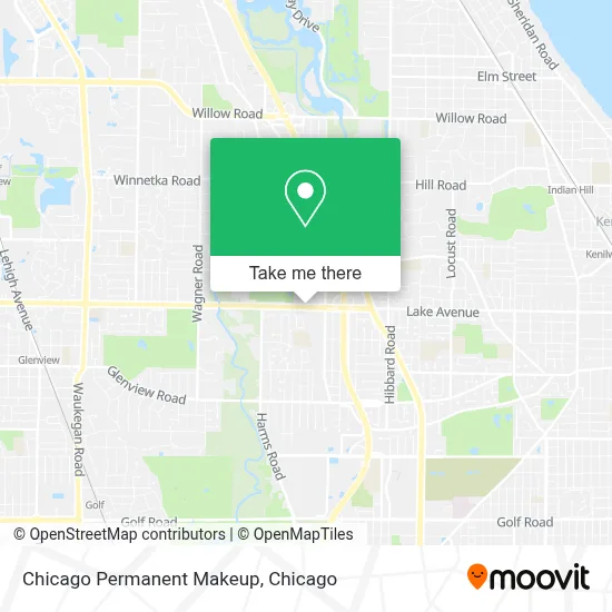Chicago Permanent Makeup map