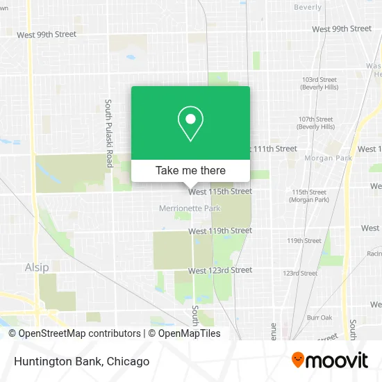 Huntington Bank map