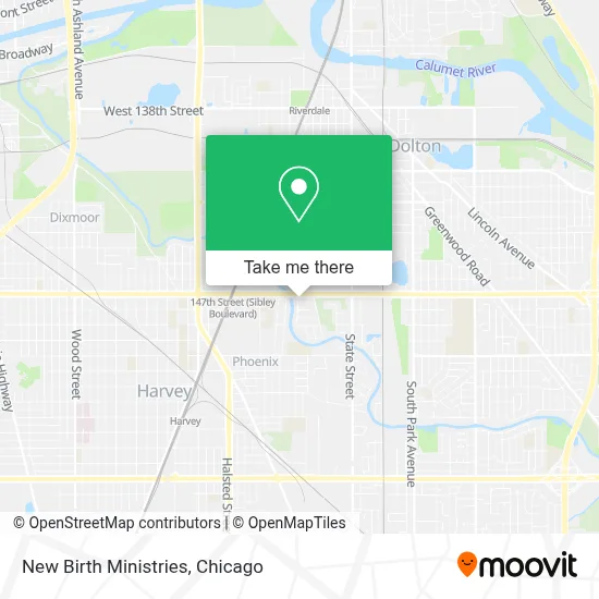 New Birth Ministries map
