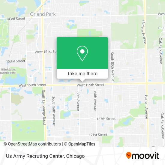 Us Army Recruting Center map
