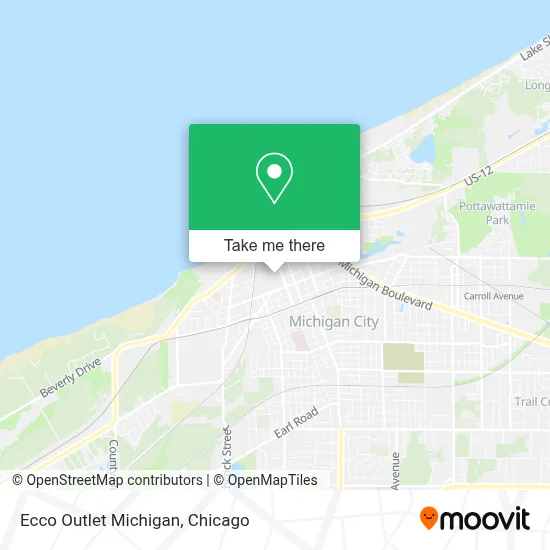Ecco Outlet Michigan map