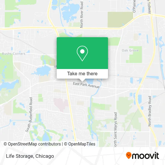 Life Storage map