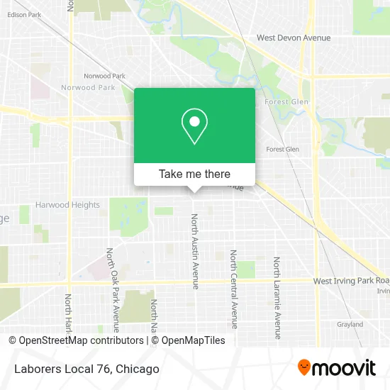 Laborers Local 76 map