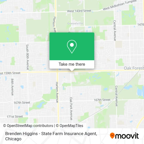 Brenden Higgins - State Farm Insurance Agent map