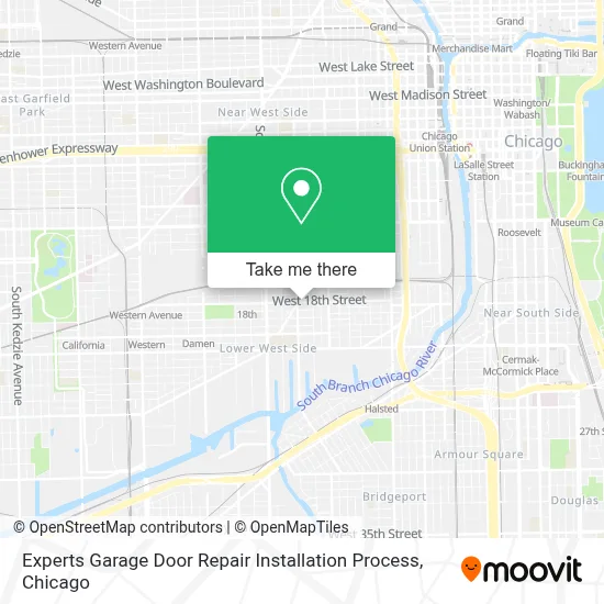 Experts Garage Door Repair Installation Process map