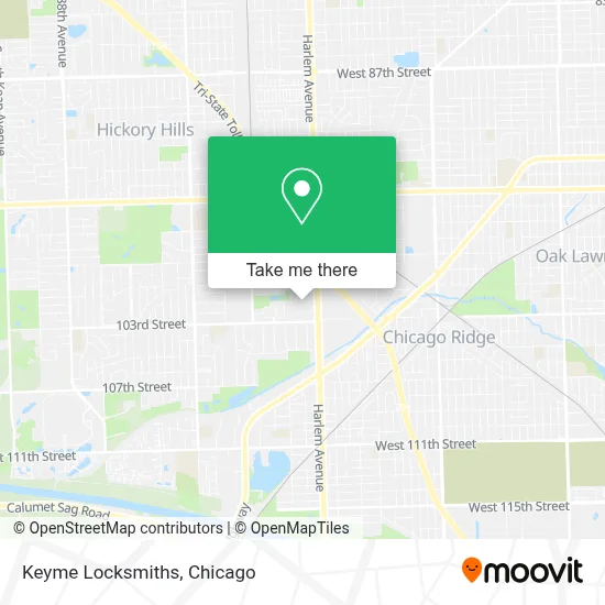 Keyme Locksmiths map